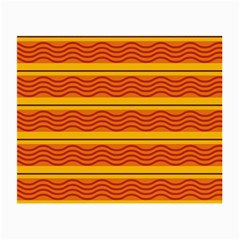 Red Waves Small Glasses Cloth by LalyLauraFLM