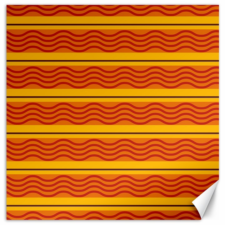 Red waves Canvas 20  x 20 