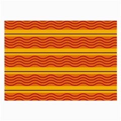 Red Waves Large Glasses Cloth (2 Sides) by LalyLauraFLM