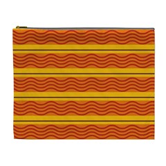 Red Waves Cosmetic Bag (xl)