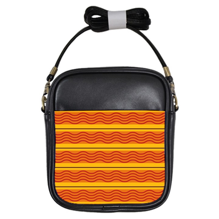 Red waves Girls Sling Bag