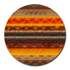 Fading Shapes Texture Round Mousepad by LalyLauraFLM