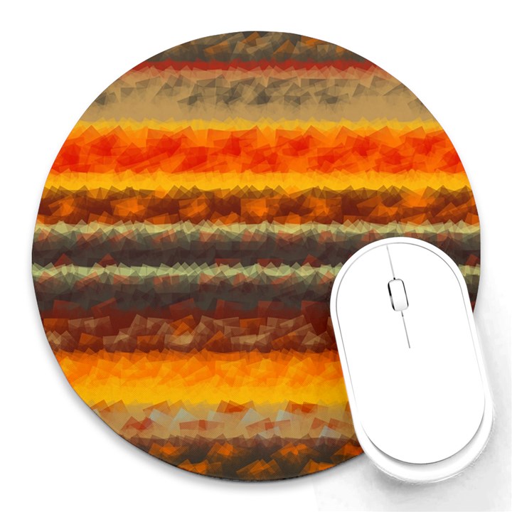 Fading shapes texture Round Mousepad