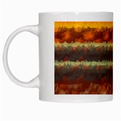 Fading Shapes Texture White Mug by LalyLauraFLM