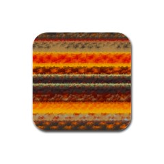 Fading Shapes Texture Rubber Square Coaster (4 Pack) by LalyLauraFLM