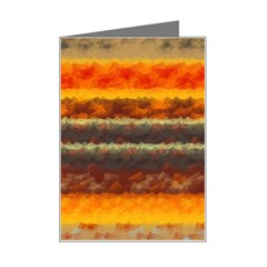 Fading Shapes Texture Mini Greeting Card