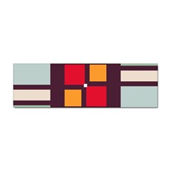 Squares And Stripes  Sticker (bumper) by LalyLauraFLM