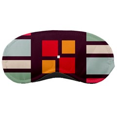 Squares And Stripes  Sleeping Mask by LalyLauraFLM