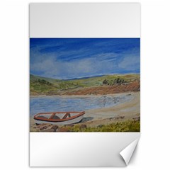 Boatonthebeach 15x10 Canvas 20  X 30   by JDDesigns