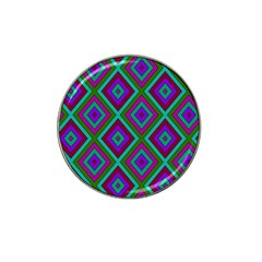 Diamond Pattern  Hat Clip Ball Marker (4 Pack) by LovelyDesigns4U