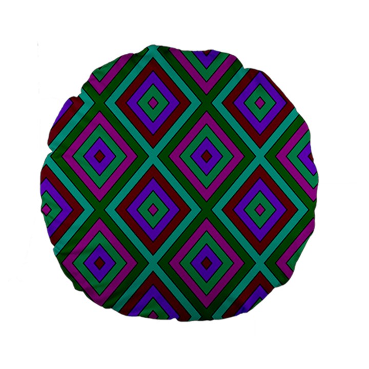 Diamond Pattern  Standard 15  Premium Round Cushions