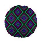 Diamond Pattern  Standard 15  Premium Round Cushions Back