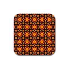 Cute Pretty Elegant Pattern Rubber Square Coaster (4 Pack)  by GardenOfOphir