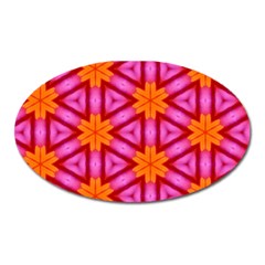 Cute Pretty Elegant Pattern Oval Magnet by GardenOfOphir