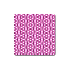 Cute Pretty Elegant Pattern Square Magnet by GardenOfOphir