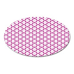 Cute Pretty Elegant Pattern Oval Magnet by GardenOfOphir