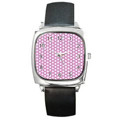 Cute Pretty Elegant Pattern Square Metal Watches by GardenOfOphir