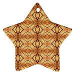 Faux Animal Print Pattern Star Ornament (Two Sides)  Front