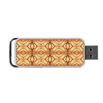 Faux Animal Print Pattern Portable USB Flash (Two Sides) Back