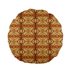 Faux Animal Print Pattern Standard 15  Premium Flano Round Cushions by GardenOfOphir