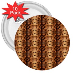 Faux Animal Print Pattern 3  Buttons (10 Pack)  by GardenOfOphir