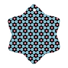 Cute Pretty Elegant Pattern Snowflake Ornament (2-side)