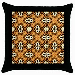 Faux Animal Print Pattern Throw Pillow Cases (black) by GardenOfOphir