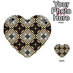 Faux Animal Print Pattern Playing Cards 54 (heart)  by GardenOfOphir