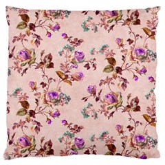 Antique Floral Pattern Large Cushion Case (two Sides) by LovelyDesigns4U