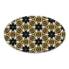 Faux Animal Print Pattern Oval Magnet by GardenOfOphir