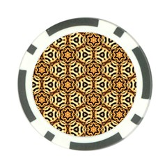 Faux Animal Print Pattern Poker Chip Card Guards (10 Pack) 