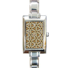 Faux Animal Print Pattern Rectangle Italian Charm Watches by GardenOfOphir