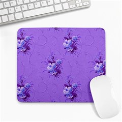 Purple Roses Pattern Large Mousepads by LovelyDesigns4U