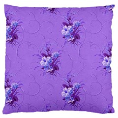 Purple Roses Pattern Large Cushion Cases (one Side)  by LovelyDesigns4U