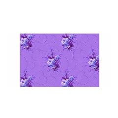 Purple Roses Pattern Satin Wrap by LovelyDesigns4U