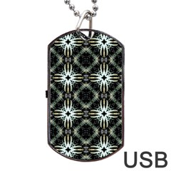 Faux Animal Print Pattern Dog Tag Usb Flash (two Sides)  by GardenOfOphir