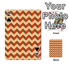 Modern Retro Chevron Patchwork Pattern  Playing Cards 54 Designs 