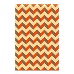 Modern Retro Chevron Patchwork Pattern  Shower Curtain 48  X 72  (small)  by GardenOfOphir