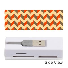 Modern Retro Chevron Patchwork Pattern  Memory Card Reader (stick)  by GardenOfOphir