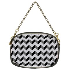 Modern Retro Chevron Patchwork Pattern  Chain Purses (two Sides)  by GardenOfOphir