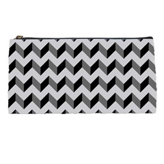 Modern Retro Chevron Patchwork Pattern  Pencil Cases by GardenOfOphir