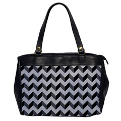 Modern Retro Chevron Patchwork Pattern  Office Handbags by GardenOfOphir