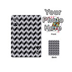 Modern Retro Chevron Patchwork Pattern  Playing Cards 54 (Mini)  Front - Club2