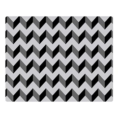 Modern Retro Chevron Patchwork Pattern  Double Sided Flano Blanket (large)  by GardenOfOphir