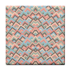 Trendy Chic Modern Chevron Pattern Tile Coasters by GardenOfOphir