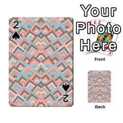 Trendy Chic Modern Chevron Pattern Playing Cards 54 Designs  by GardenOfOphir