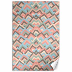 Trendy Chic Modern Chevron Pattern Canvas 20  X 30   by GardenOfOphir