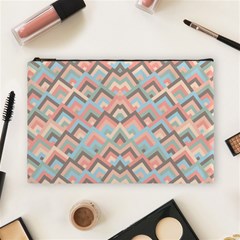 Trendy Chic Modern Chevron Pattern Cosmetic Bag (large)  by GardenOfOphir