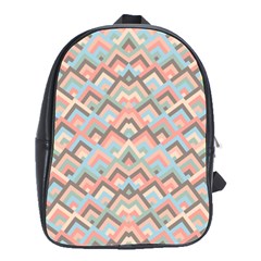 Trendy Chic Modern Chevron Pattern School Bags(large)  by GardenOfOphir