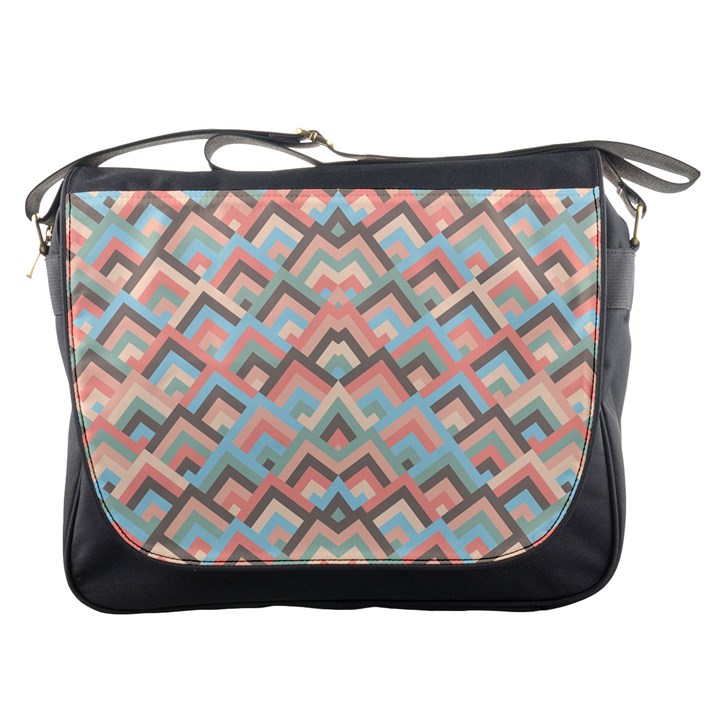 Trendy Chic Modern Chevron Pattern Messenger Bags